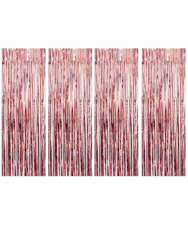 UTOPP Curtains Backdrop Metallic Decorations