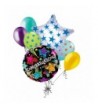 Congratulations Starburst Colorful Balloon Graduation