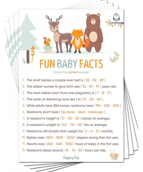 Baby Facts Game Cards Pack