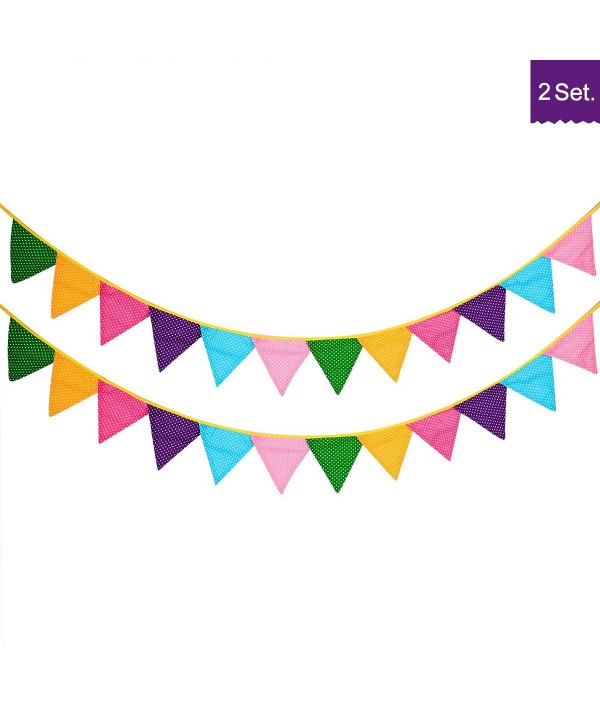 Decorations Pennant Triangle Birthday Multi colored