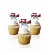 Airplane cupcake toppers decorations anniversary