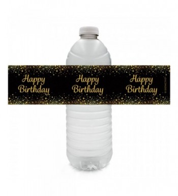 Happy Birthday Bottle Sticker Labels