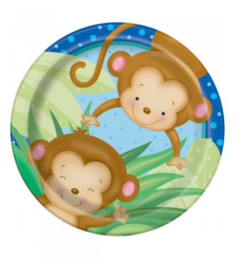 Monkey Baby Shower Dessert Plates