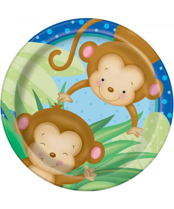 Monkey Baby Shower Dessert Plates