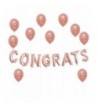 Congrats Rose Gold Balloons Decorations