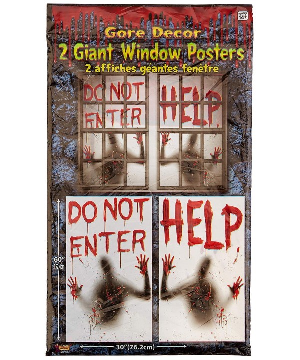 Bloody Window Posters Halloween Decoration