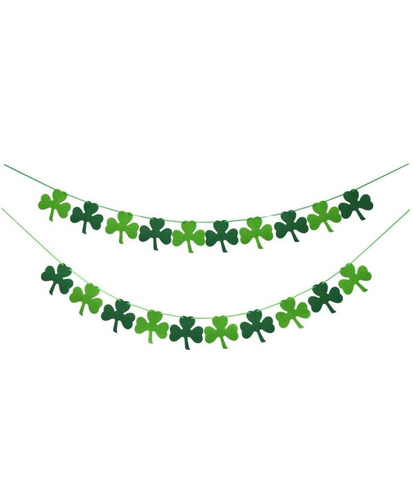 Felt Shamrock Clover Garland Banner