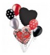 Silver Hearts Valentines Balloon Bouquet