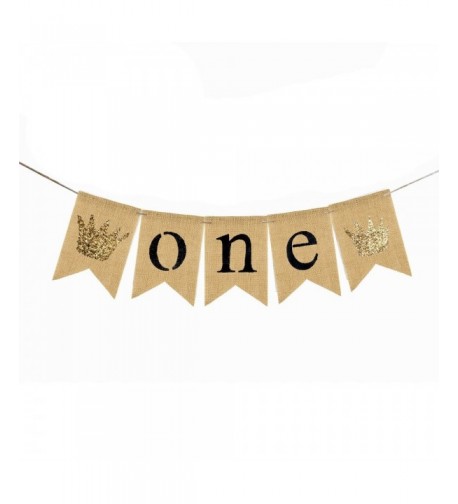 MaiCaiffe One Banner Birthday Decoration