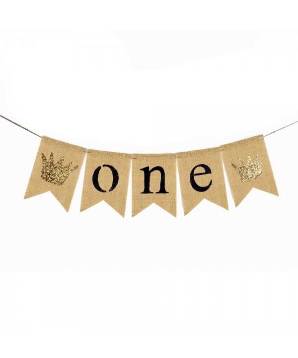 MaiCaiffe One Banner Birthday Decoration