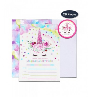 WERNNSAI Invitations Envelopes Stickers Birthday