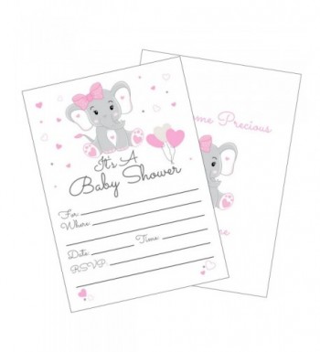 Elephant Shower Invitations Envelopes Invites