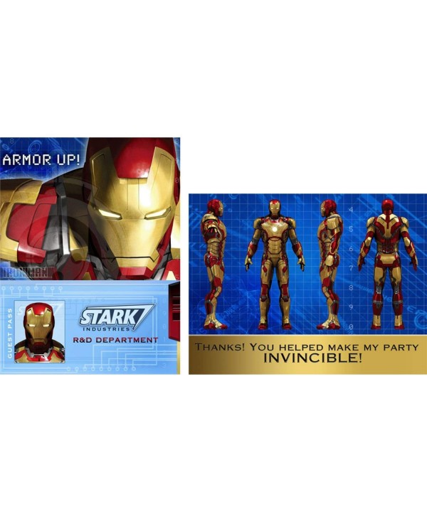 Iron Man Party Supplies Invitations