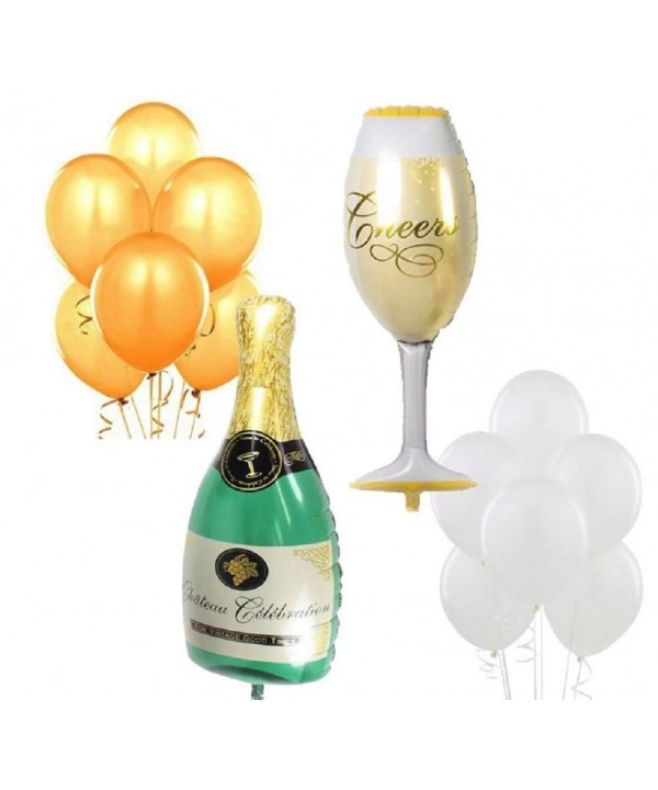 Wine Glass Champagne Balloons Anniversary