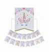 Unicorn Birthday Banner Rainbow Supplies