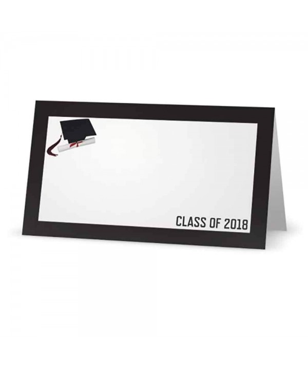 Graduation Class Black Place Cards