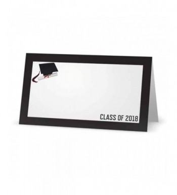 Graduation Class Black Place Cards