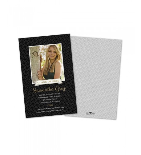 Modern Circles Personalized Graduation Invitation