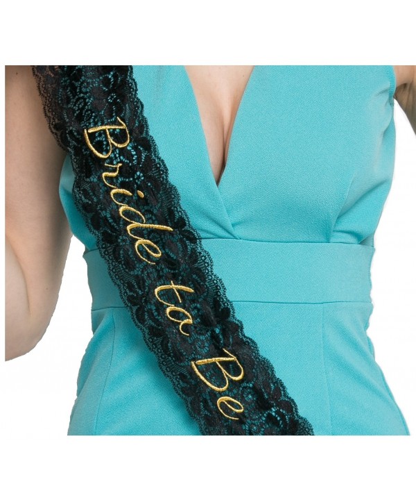 Embroidered Lace Bride Bachelorette Sash