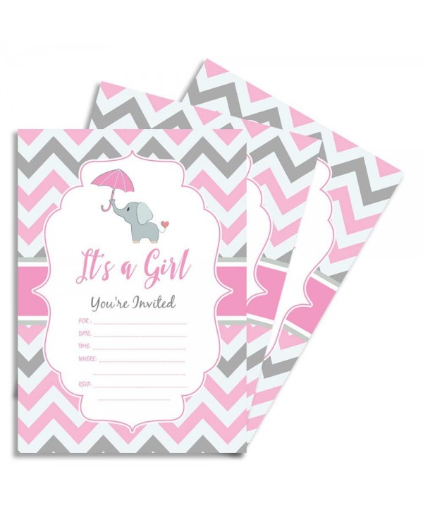 Party Invitations Double Shower Envelope