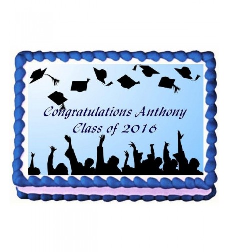 Graduation Edible Frosting Cake Topper