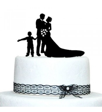 Buythrow Family Silhouette Wedding Topper