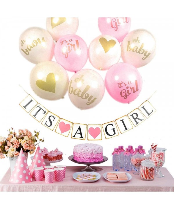 Pink Gold Baby Shower Decorations