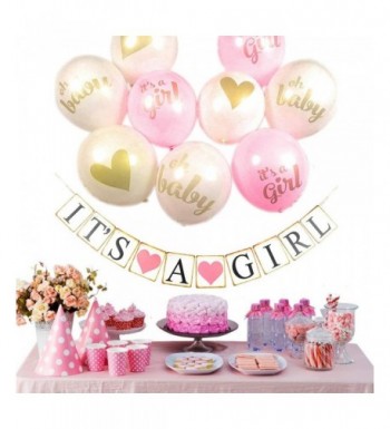 Pink Gold Baby Shower Decorations