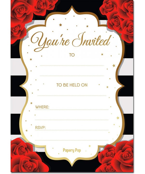 Papery Pop Invitations Envelopes Count