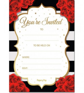 Papery Pop Invitations Envelopes Count