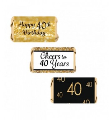 Birthday Party Miniatures Wrapper Stickers