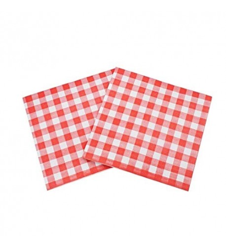 WallyE Gingham Napkins Christmas Birthday