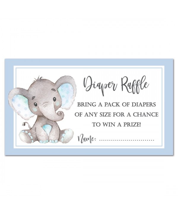 InvitationHouse Watercolor Elephant Shower Raffle