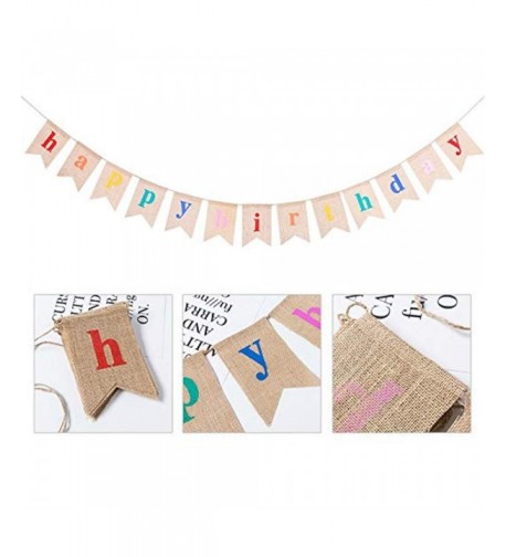 Birthday Decorations Supplies Colorful Alphabet