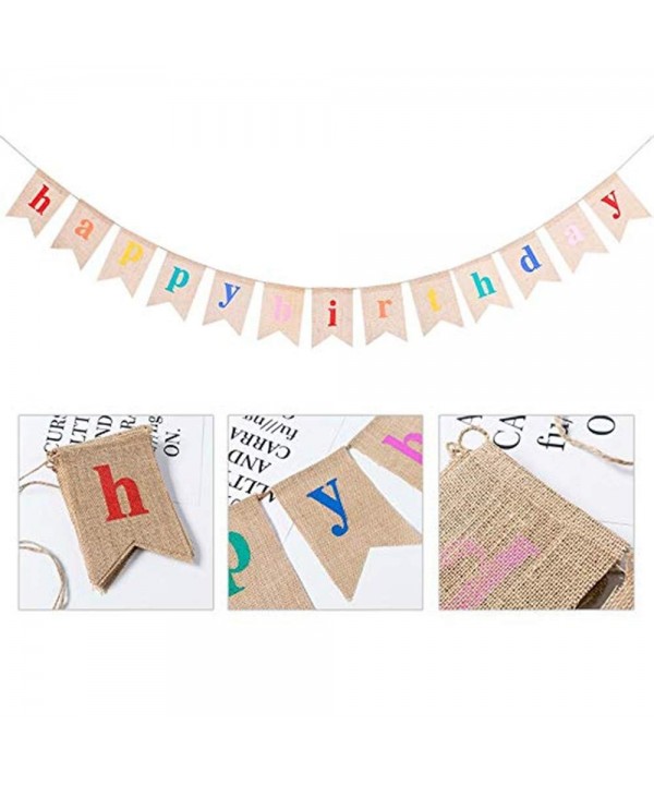 Birthday Decorations Supplies Colorful Alphabet