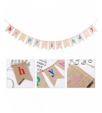 Birthday Decorations Supplies Colorful Alphabet