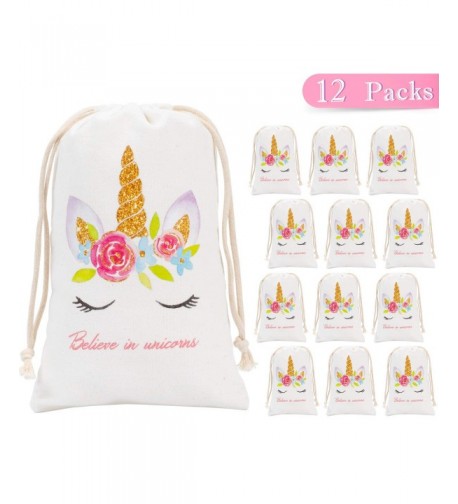 Whaline Unicorn Supplies Drawstring Birthday