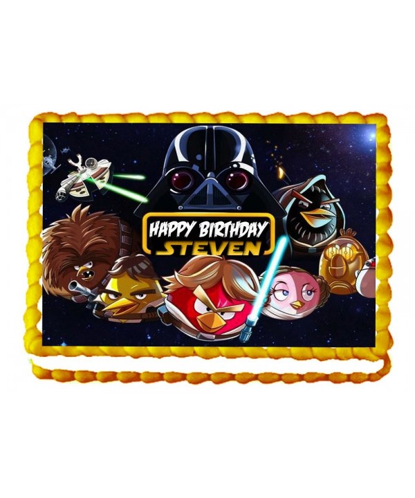 Angry Edible Birthday Topper Personalized