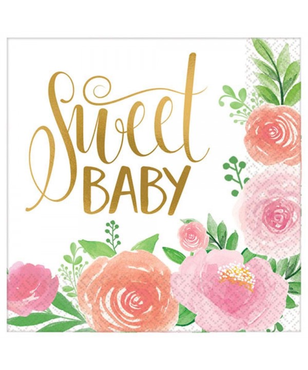 Shower Sweet Floral Lunch Napkins