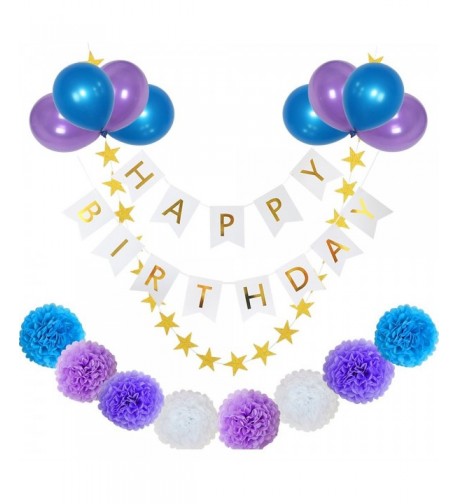 yotruth Purple Birthday Decorations Balloons