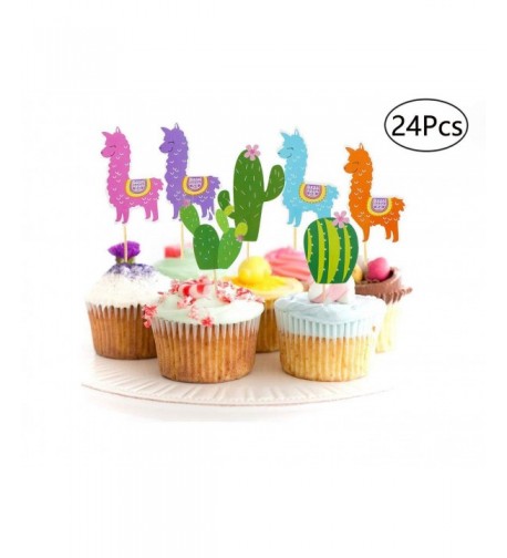 Cactus Cupcake Toppers Supplies Birthday