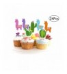 Cactus Cupcake Toppers Supplies Birthday