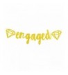 Engaged Gold Glitter Banner Diamond