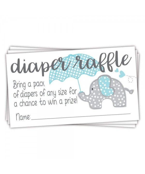 Elephant Diaper Raffle Tickets Count