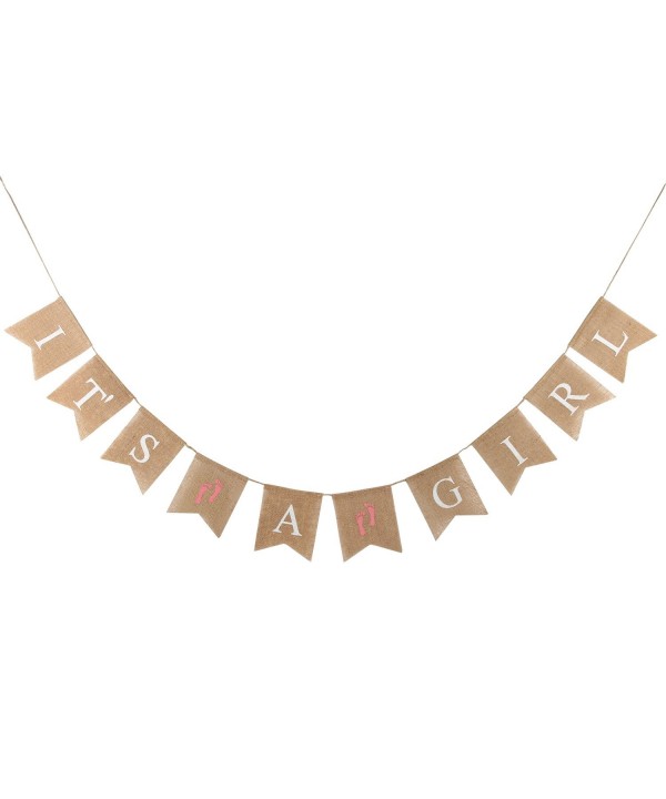 INNORU Banner Burlap Bunting Shower