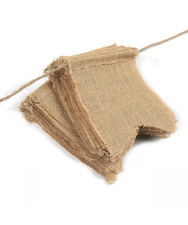 Juvale Burlap Banners Swallowtail Decoration