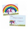 Rainbow Unicorn Birthday Thank Envelopes