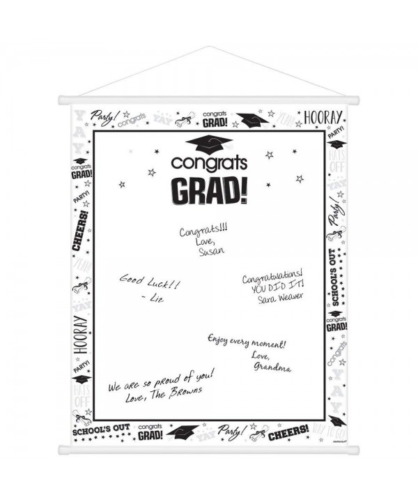 BirthdayExpress White Graduation Supplies Scroll