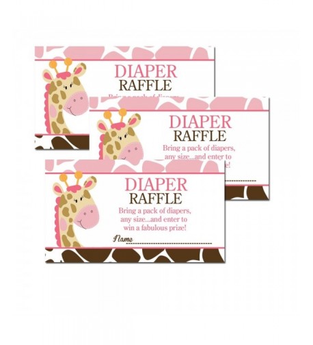 Giraffe Shower Diaper Tickets 20 pack