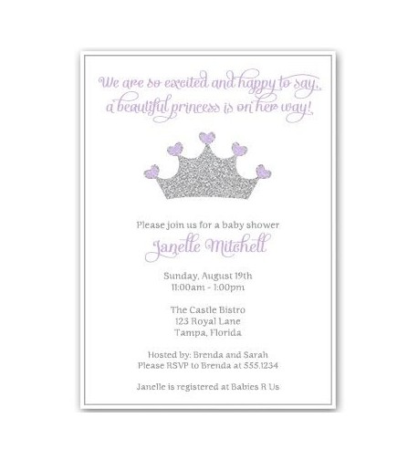 Princess Invitations Sparkle Sprinkle Envelopes